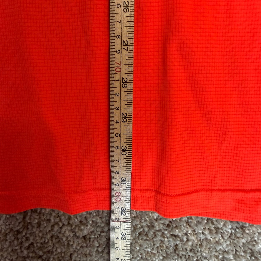 Under Armour Mens 3XL HeatGear Long Sleeve Running Shirt Neon Orange Training - Picture 3 of 8